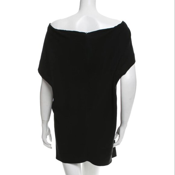 BALENCIAGA Off-The-Shoulder Mini Dress Size: S | US4, FR36 | Black - Picture 3 of 6